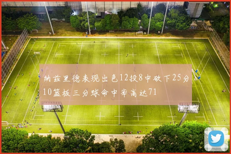 纳兹里德表现出色12投8中砍下25分10篮板三分球命中率高达71
