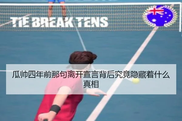 瓜帅四年前那句离开宣言背后究竟隐藏着什么真相